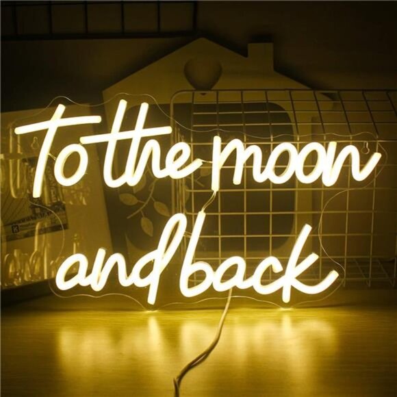 Warm White Neon Light Sign Decor - Picture 1 of 4